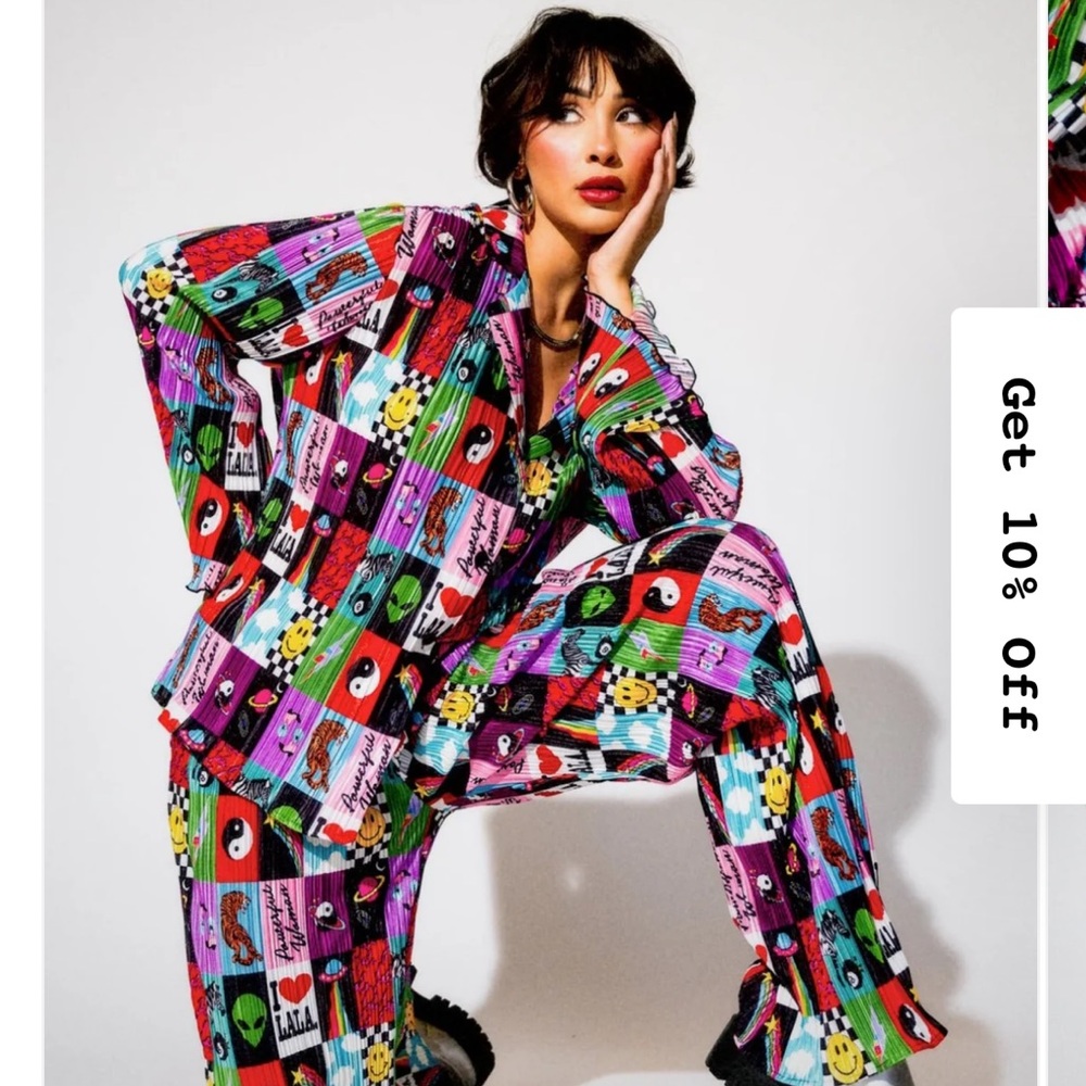 Dressed in LALA Graphic Print Set